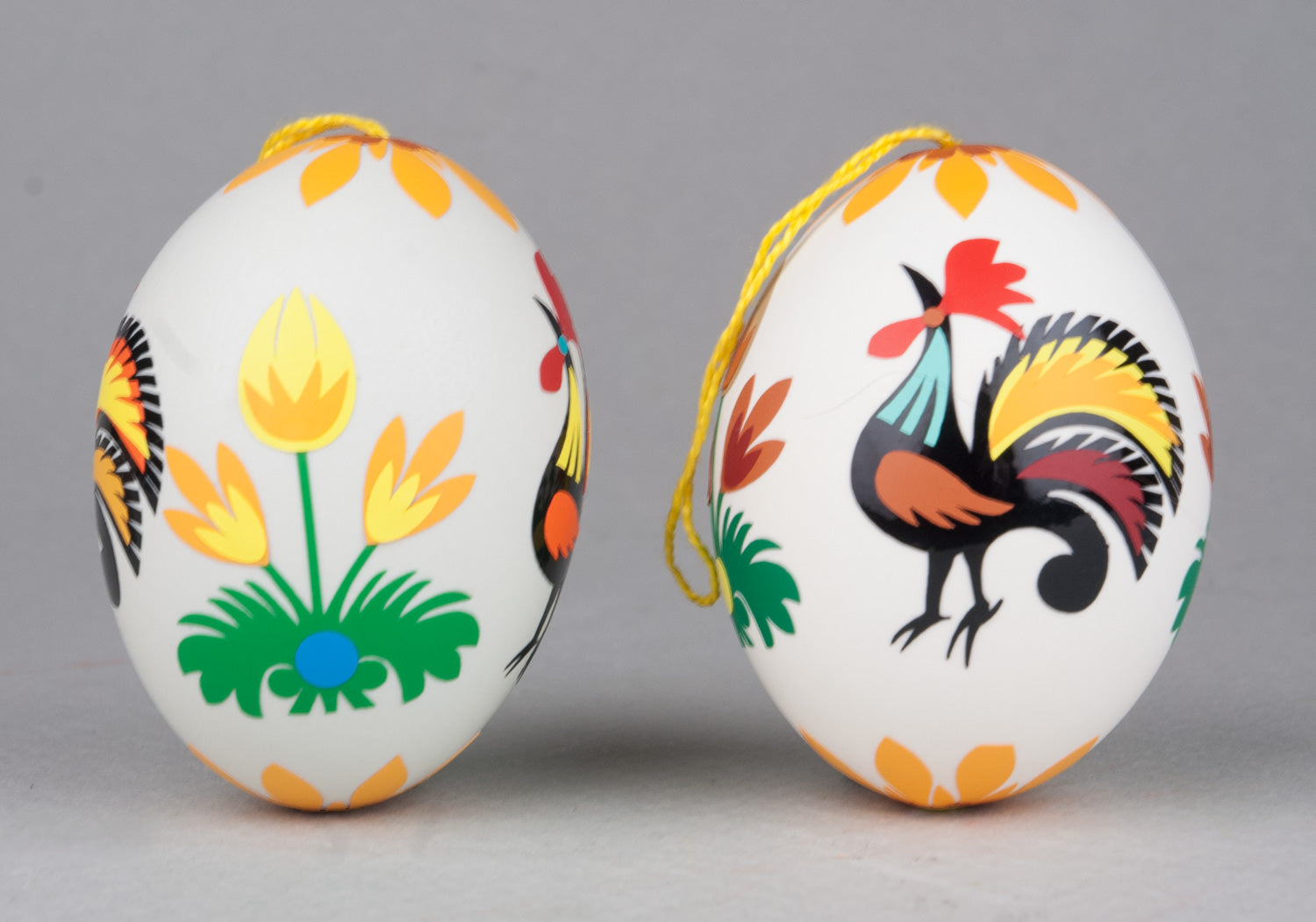 Real Egg - Rooster Wycinanki Design