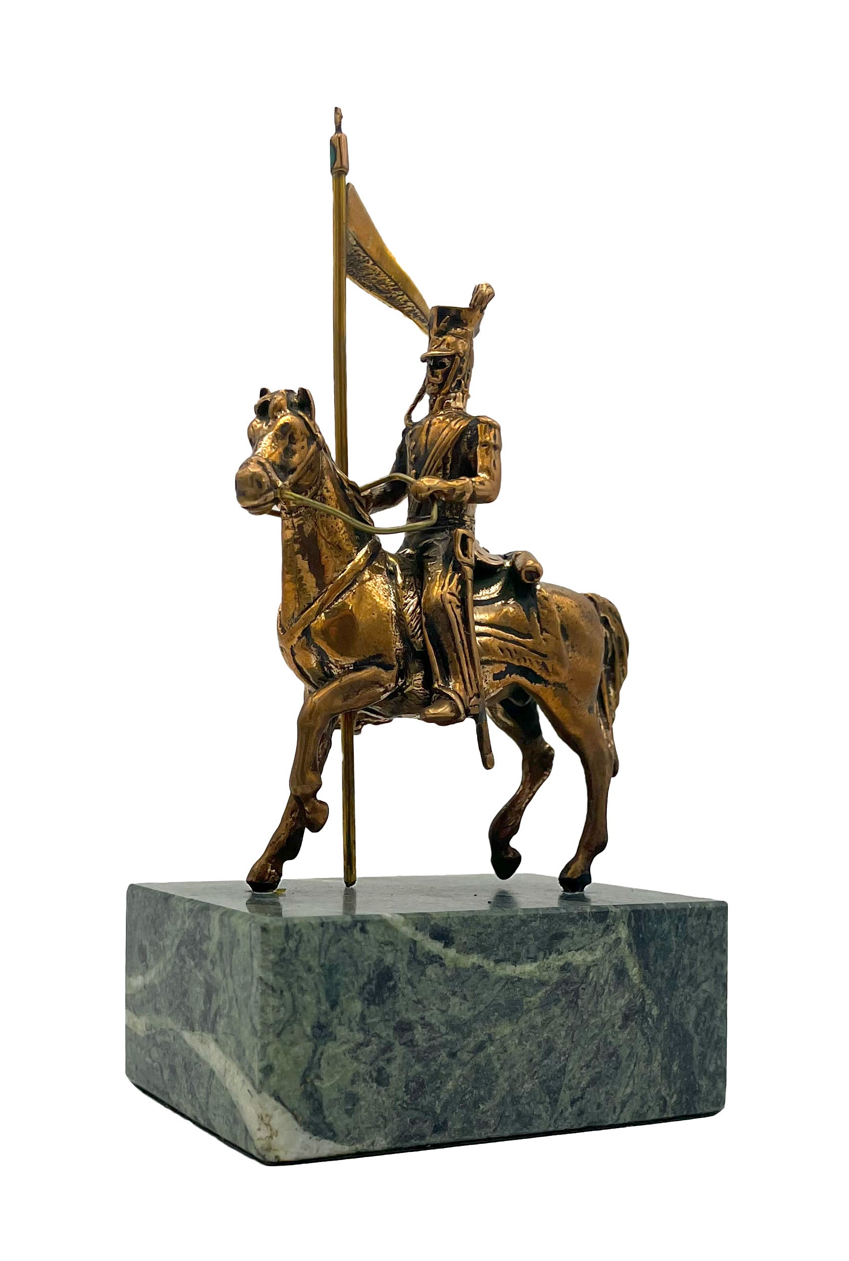 Bronze Sculpture - Lancer on Horse