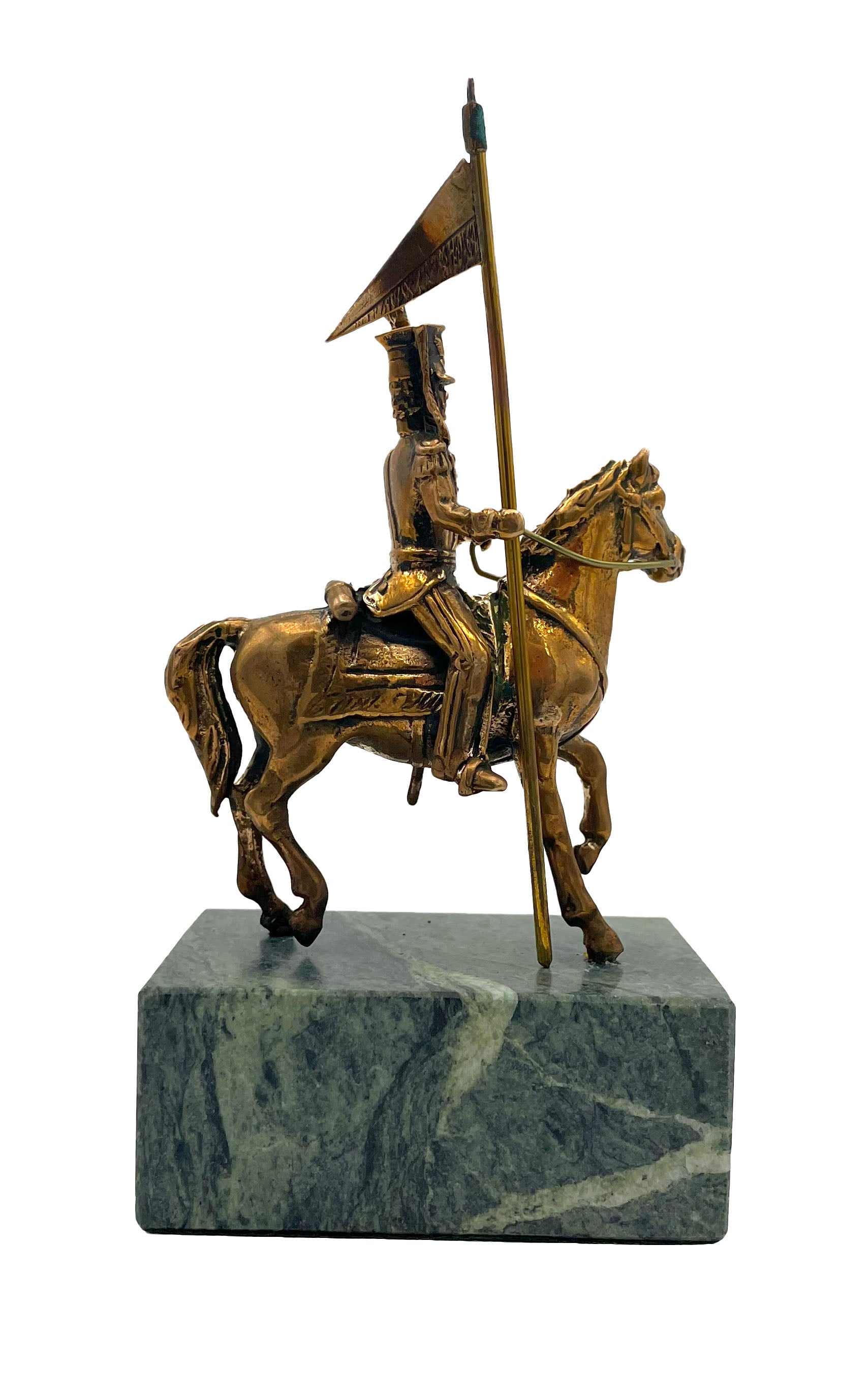 Bronze Sculpture - Lancer on Horse