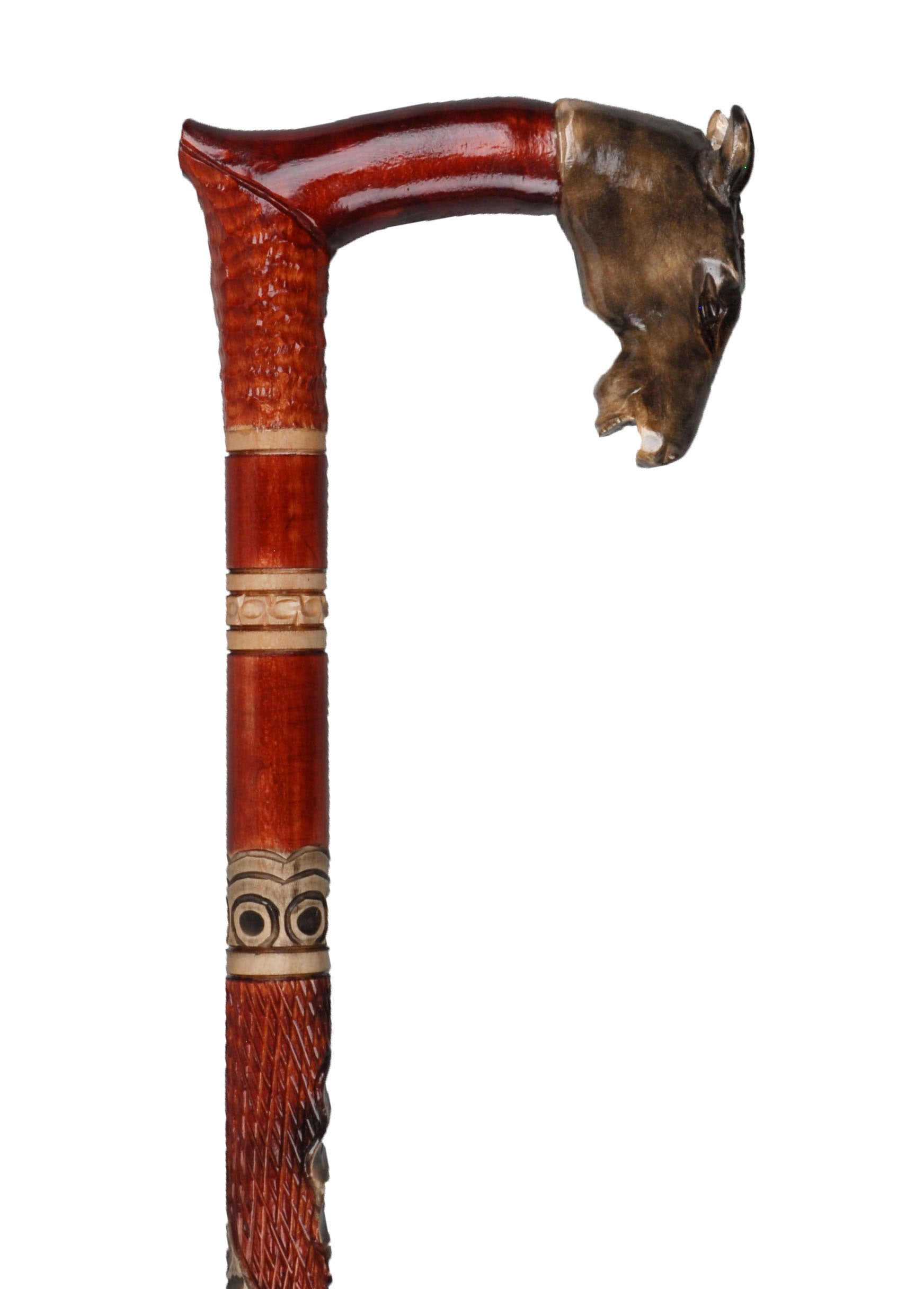 Carved Walking Stick - Horse