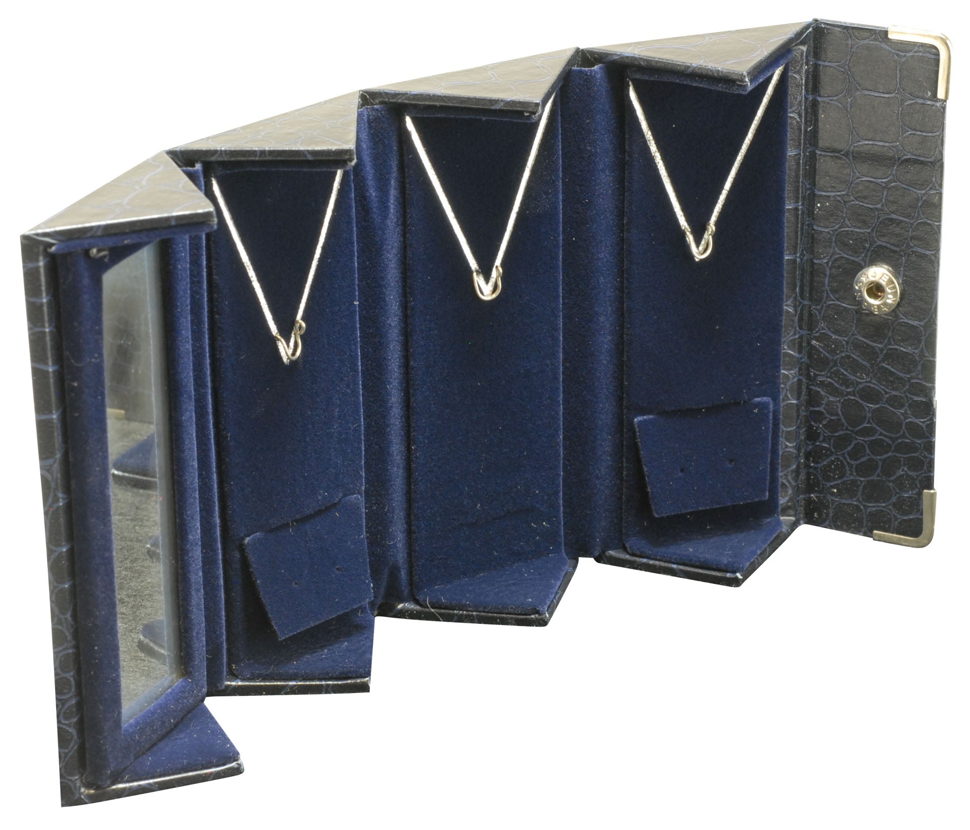 Travel Jewelry Case - Crocodile Print