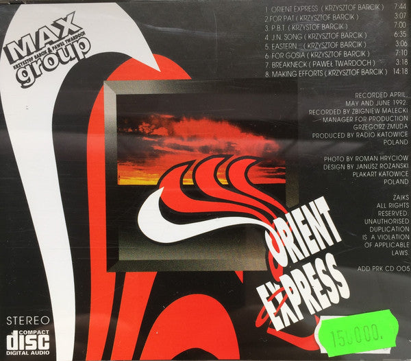 Orient Express - Krzysztof Barcik and Paweł Twardoch- CD
