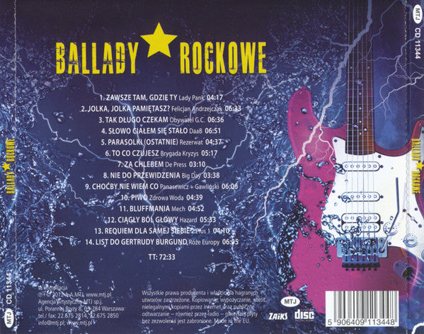 Ballady Rockowe - Polish Rock Ballads Vol. 1 CD