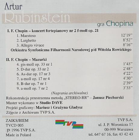 Rubinstein A.Gra Chopina