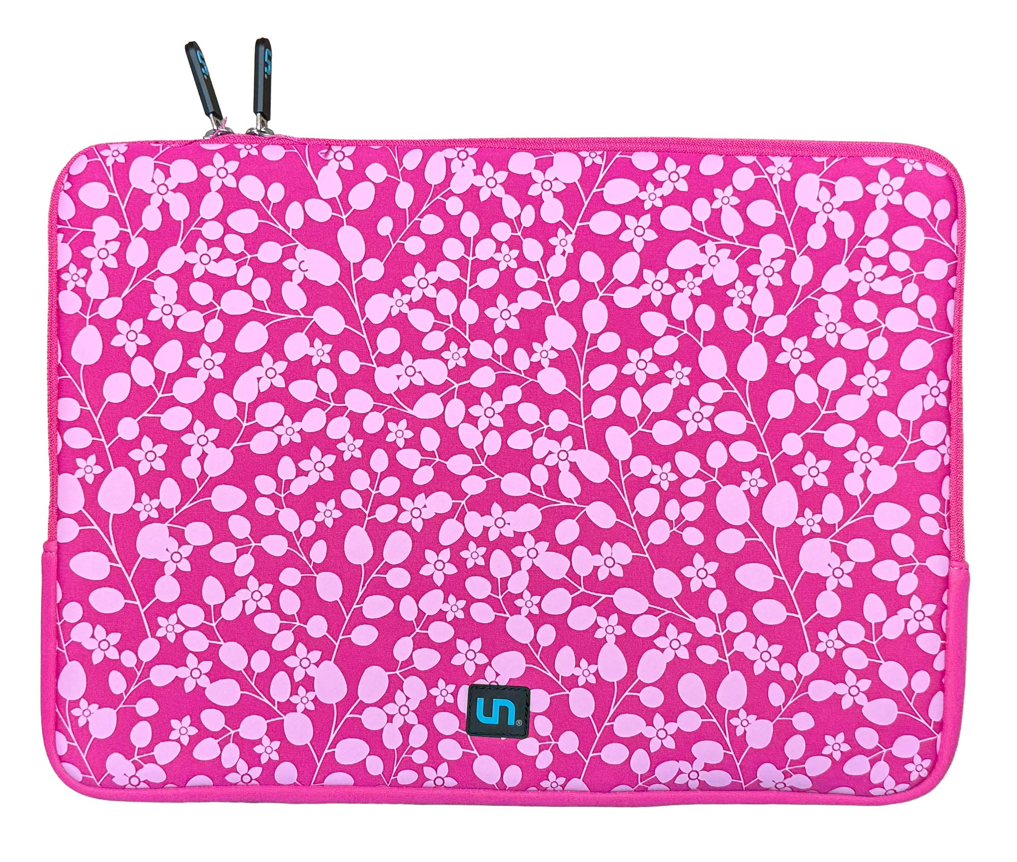 Bubble Flower Pink Neoprene Sleeve Cover for 15-Inch MacBook Pro