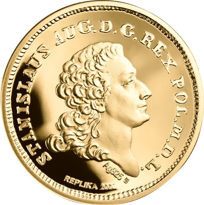 900 Fine Gold Coin - Replica of the 1766 King SA Poniatowski