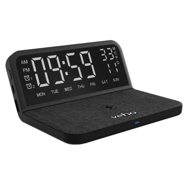 TQ-1 Digital Alarm Clock & Qi Wireless Charger