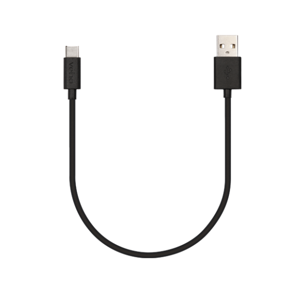 Veho USB-A to USB-C™ Charge and Sync Cable – 0.2m/0.7ft