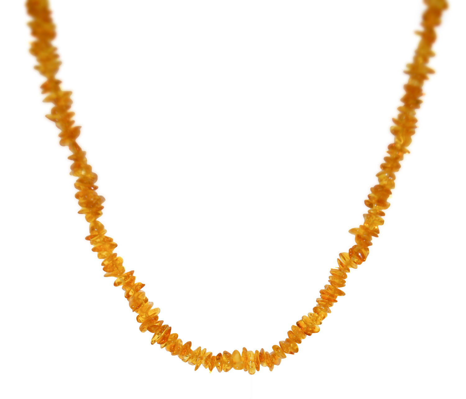 Pure Light Color Amber Necklace, 25 inches