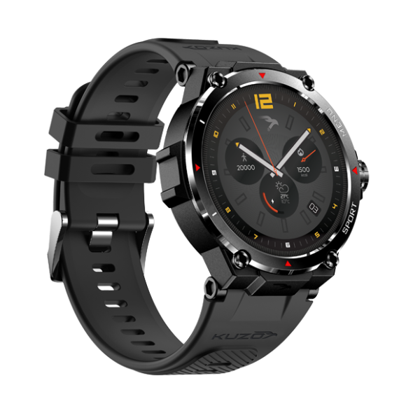 Kuzo II FS-2 Sports Smart Watch with GPS – Black