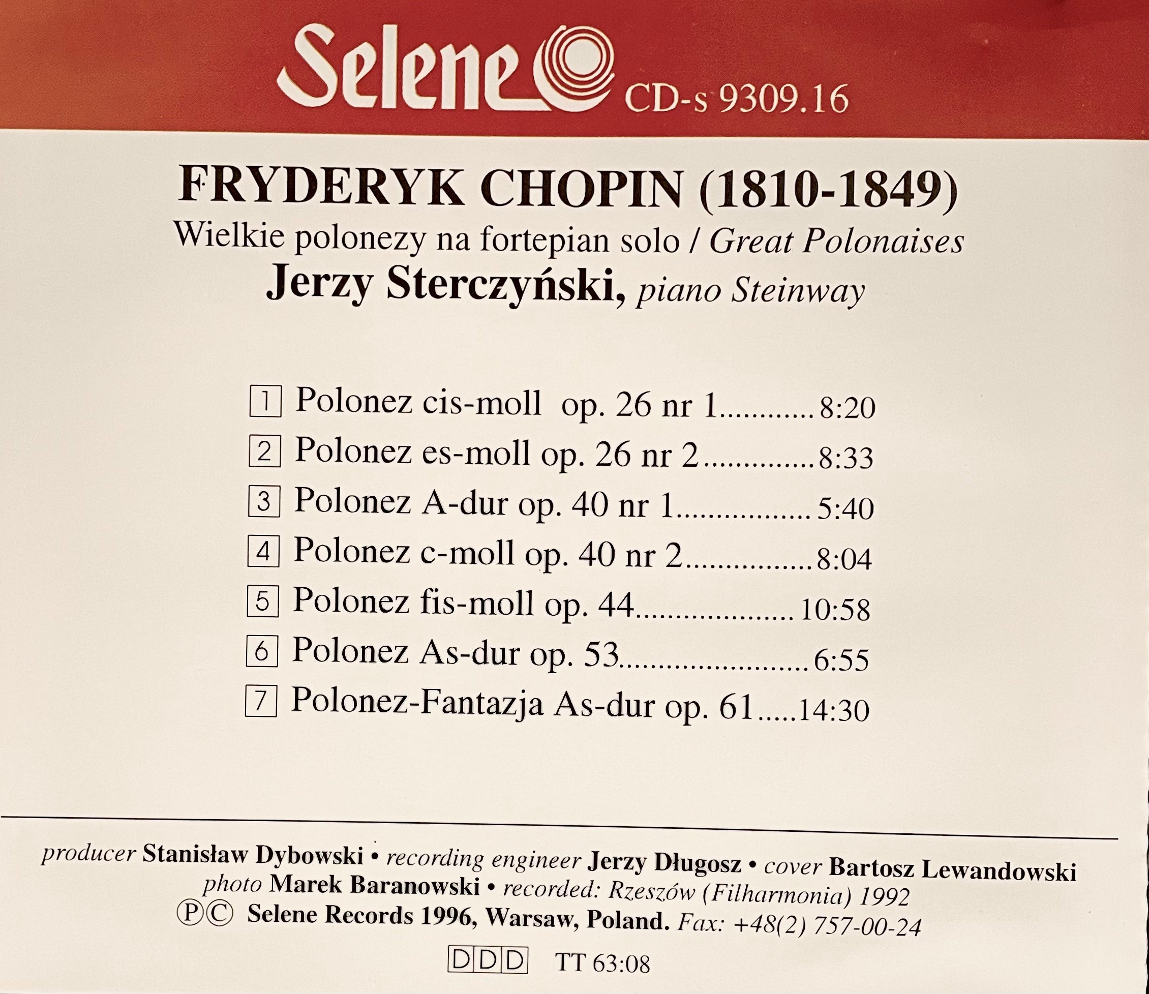 Chopin | The Great Polonaises - Jerzy Sterczynski