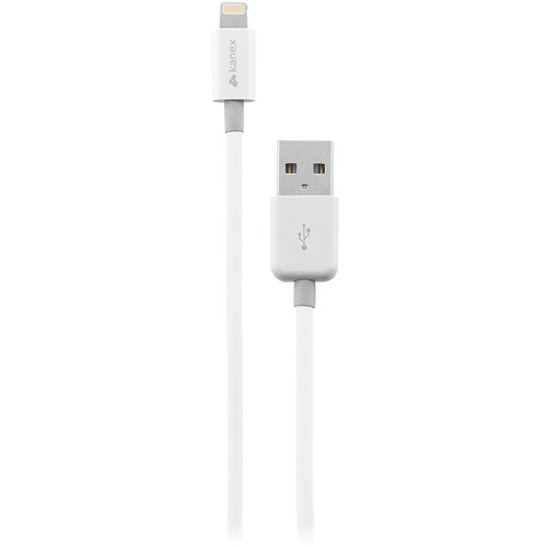 MiColor ChargeSync 4ft USB Cable with Lightning Connector - White