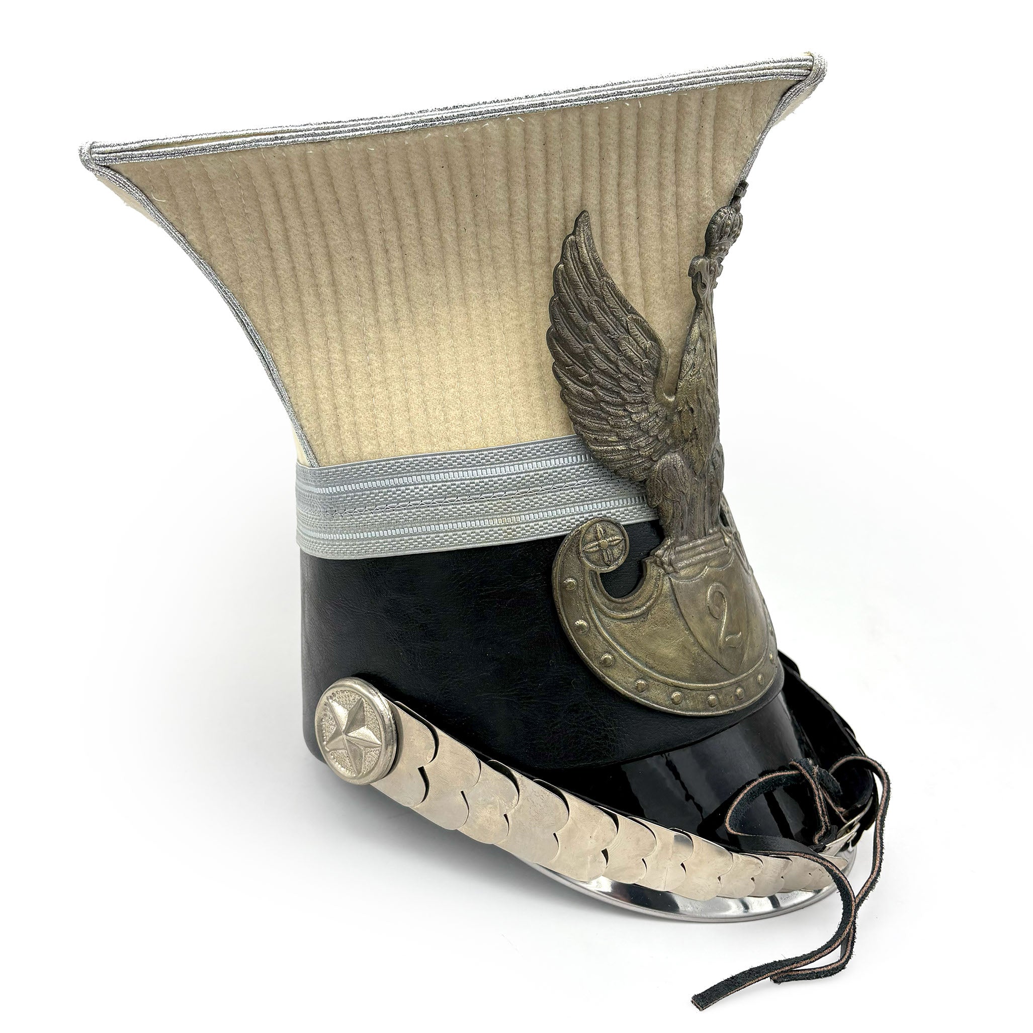 White Czapka with Eagle Insignia of the 2nd Uhlan Regiment, Kingdom of Poland