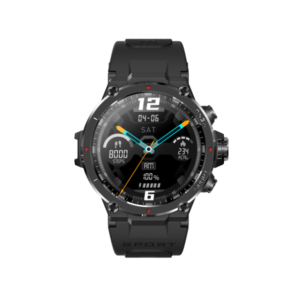 Kuzo Sports Smart Watch - F 1 S Black