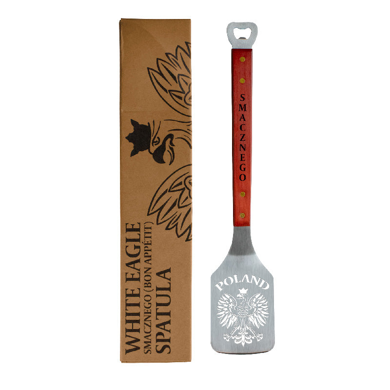 Laser cut  Polish Eagle Wooden Spatula 18.5 inches-Stainless Steel