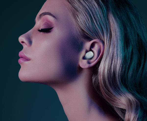 RHOX Lite white wireless earphones