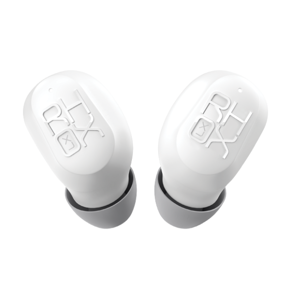RHOX Lite white wireless earphones