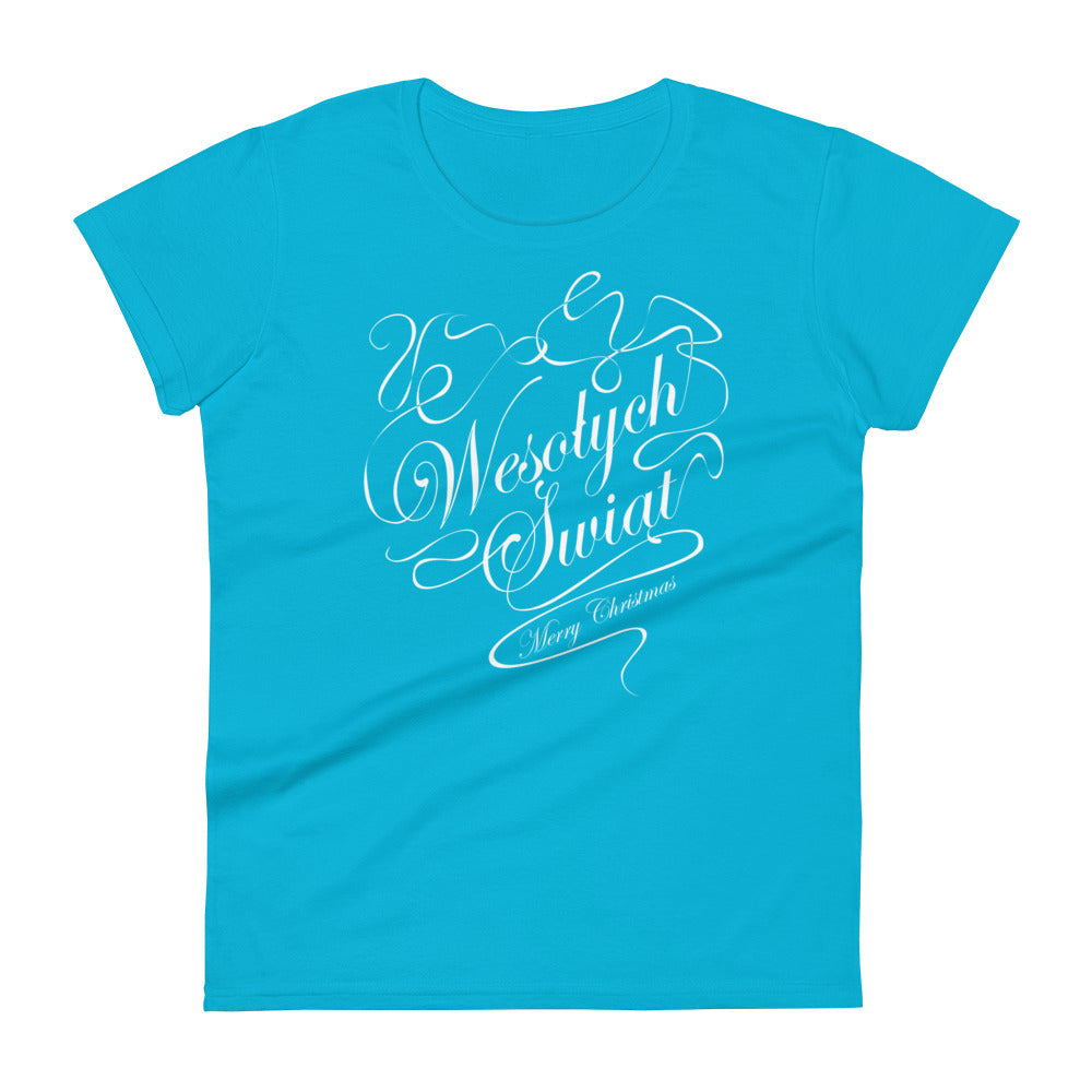 Wesolych Swiat - Merry Christmas Women's short sleeve t-shirt
