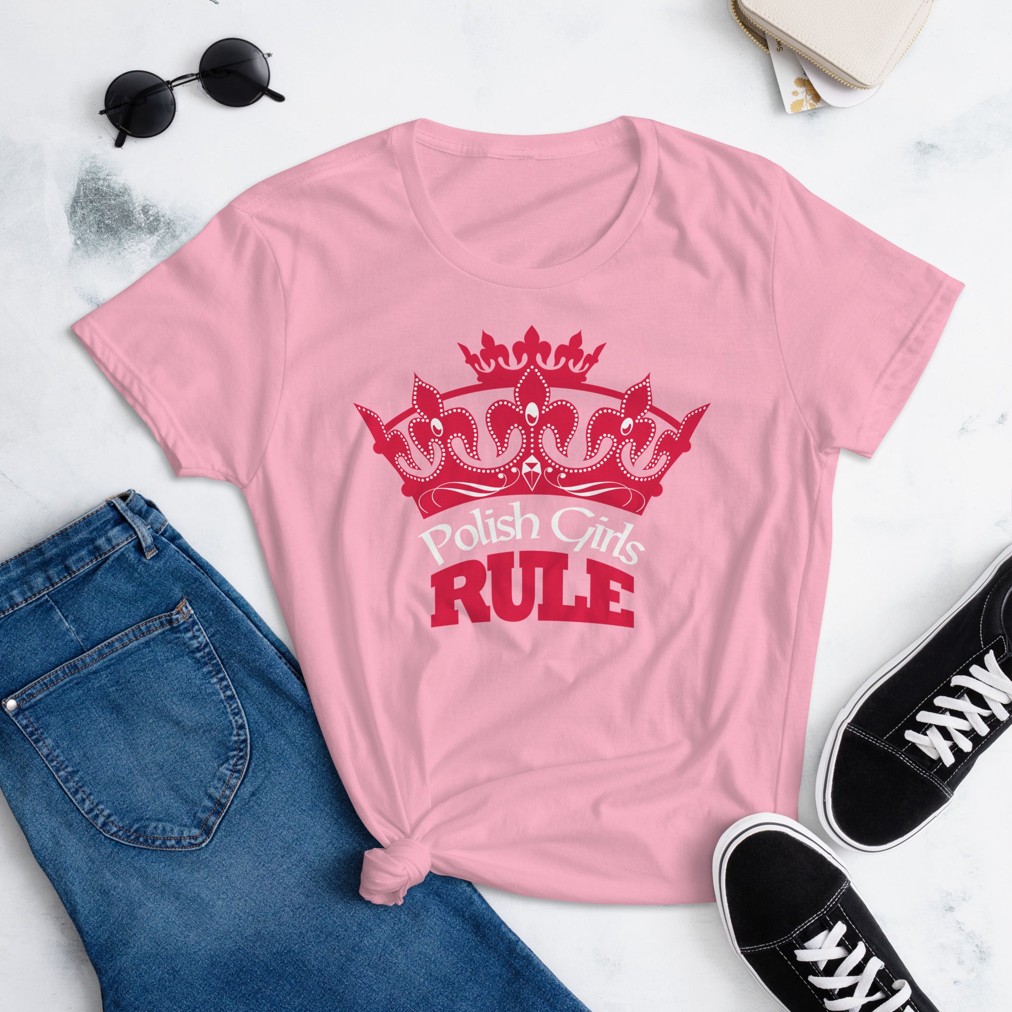 Limited Edition Polish Girls Rule Women's short sleeve t-shirt