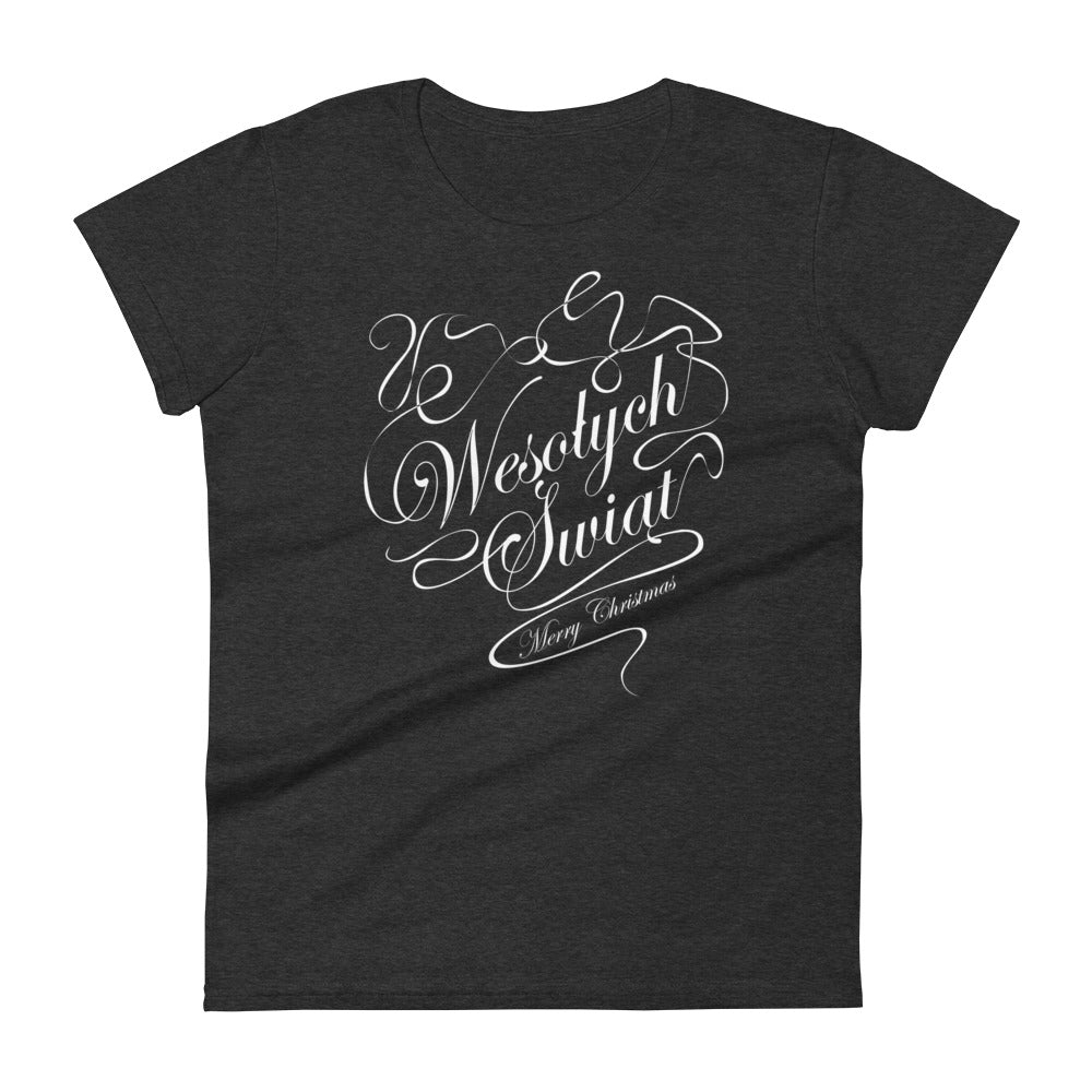 Wesolych Swiat - Merry Christmas Women's short sleeve t-shirt