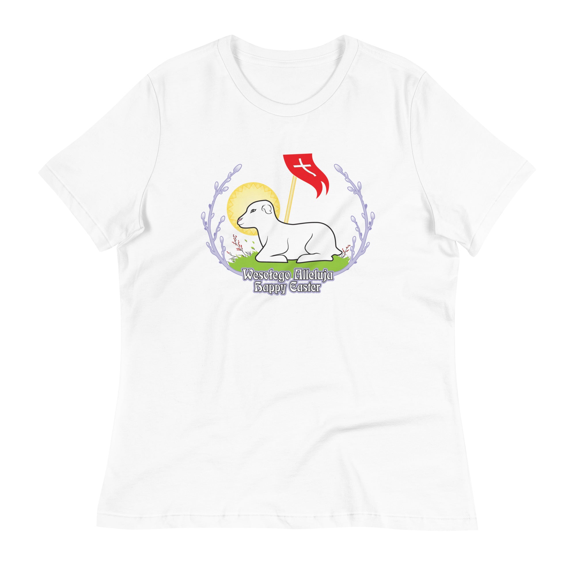 Wesolego Alleluja Lamb Women's Relaxed T-Shirt