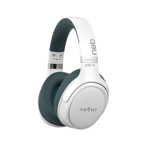 ZB-4 NEB Wireless Headphones with Microphone – White