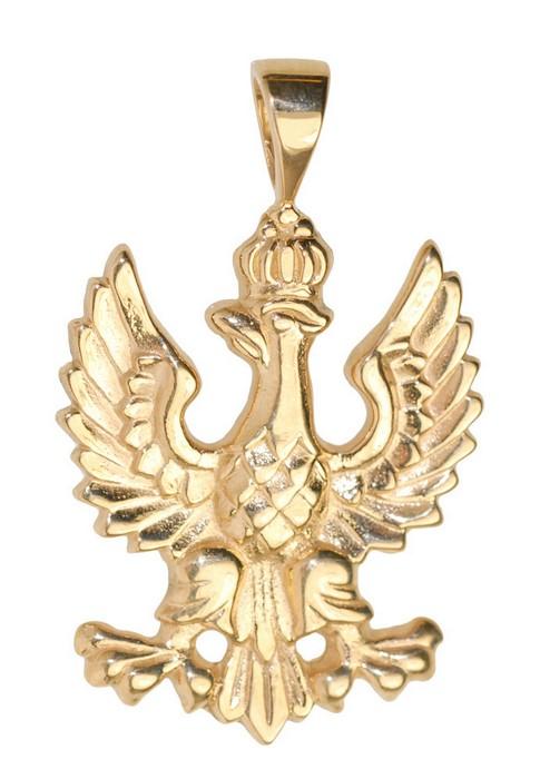 Gold 14k or 925 Silver 1918 Polish White Eagle Pedant