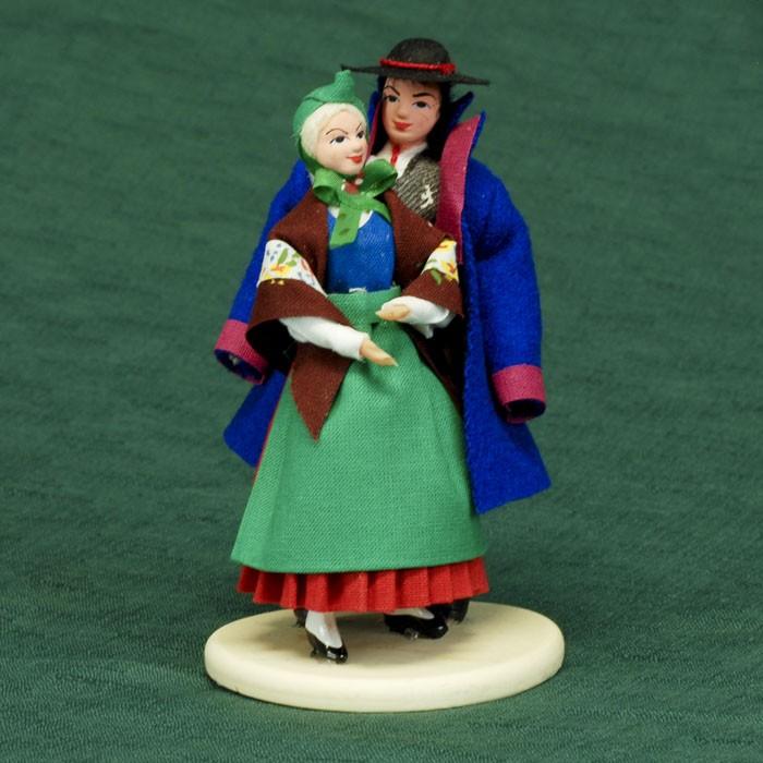 Folk Doll - Kaszuby, Couple 5.4 inches