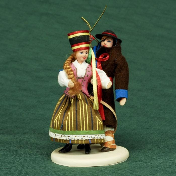 Folk Doll - Kurpie, Couple 5.0 inches