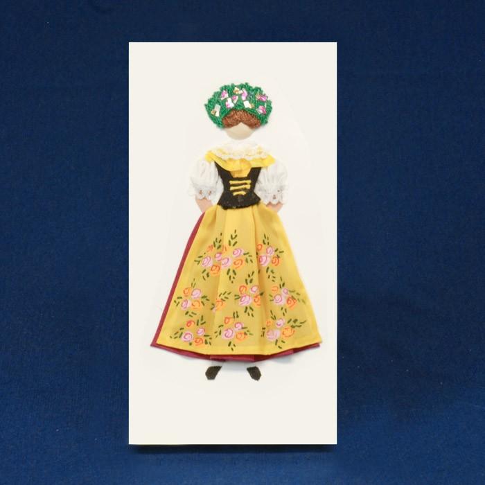 Cloth Figure Greeting Card - Slask, Female