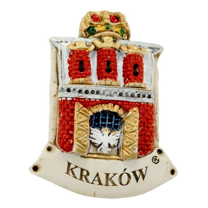 Handcrafted Marble Magnet - Krakow Coat of Arms