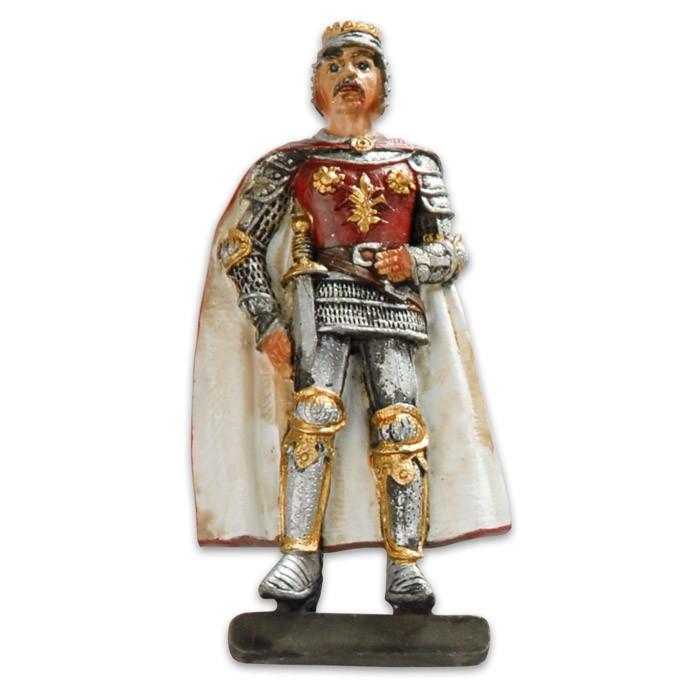 Resin Magnet - Medieval Polish King #2 - Maroon Cape