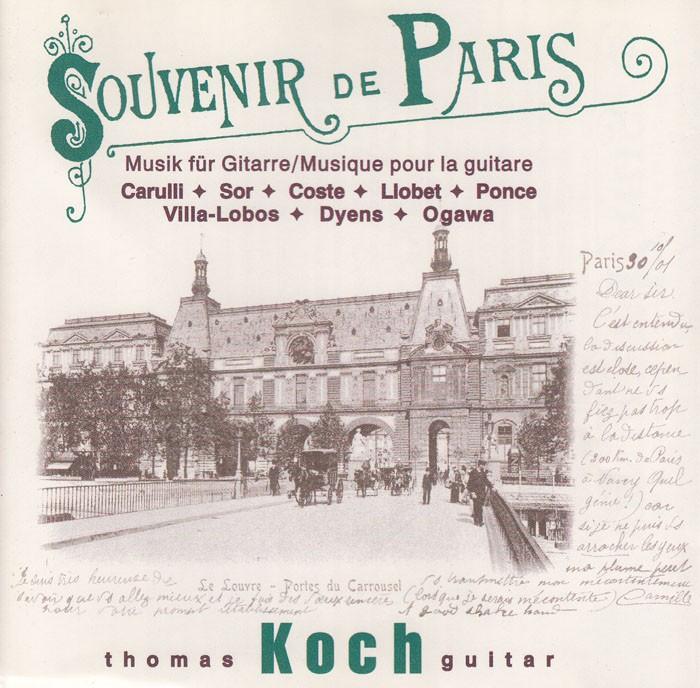 Souvenir de Paris - Musique pour la guitare