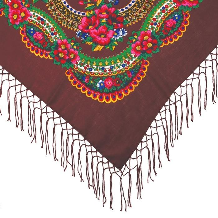 Polish Shawls - Traditional Folk Motif, 48 inches