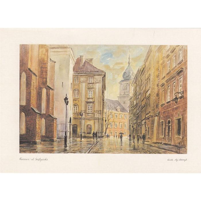 Adamczyks Greeting Card - Warsaws Swietojanska Street