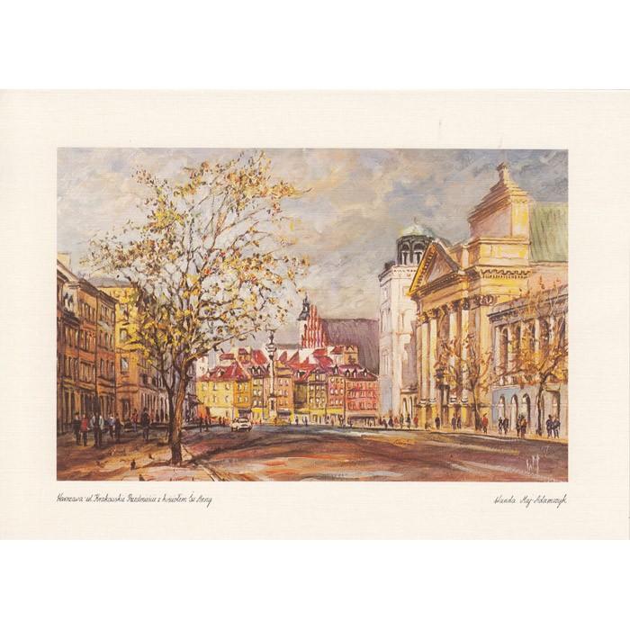 Adamczyks Greeting Card - Warsaws Krakowskie Przedmiescie St