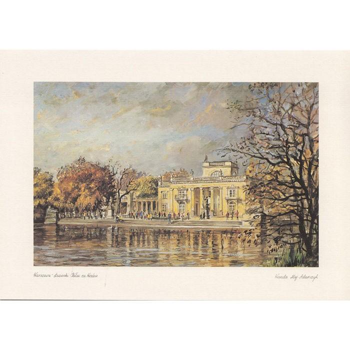 Adamczyks Greeting Card - Warsaws Lazienki Palace
