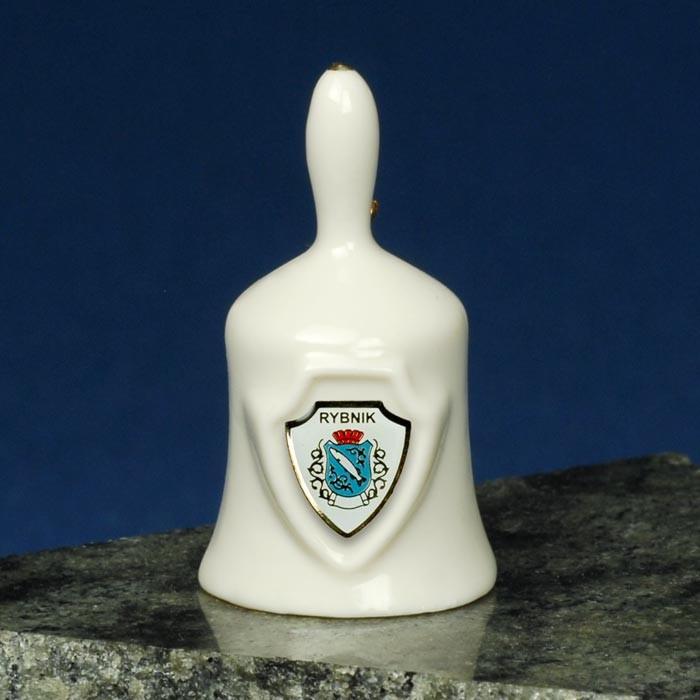 Ceramic Mini Hand Bell - RYBNIK Shield