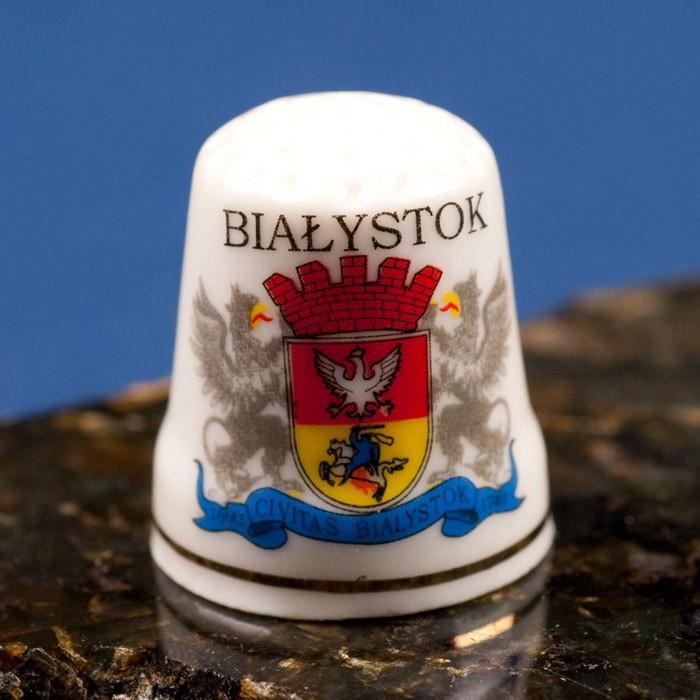 Ceramic Thimble - Bialystok City Crest