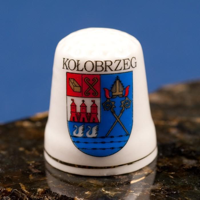 Ceramic Thimble - Kolobrzeg City Crest