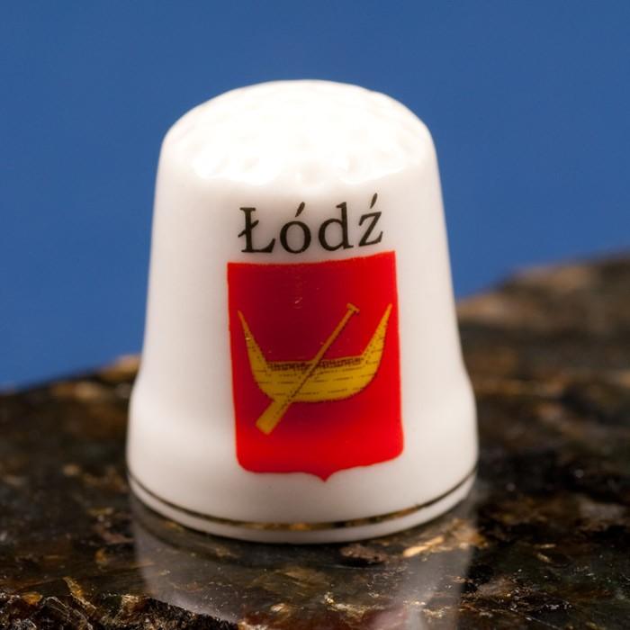 Ceramic Thimble - Lodz City Crest