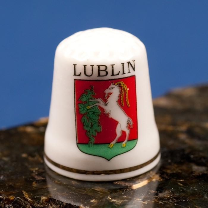 Ceramic Thimble - Lublin City Crest