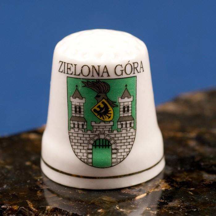 Ceramic Thimble - Zielona Gora City Crest