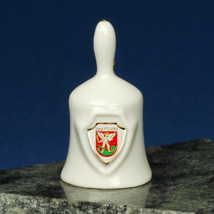 Ceramic Mini Hand Bell - BIALA PODLASKA Shield