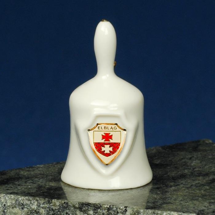 Ceramic Mini Hand Bell - ELBLAG Shield