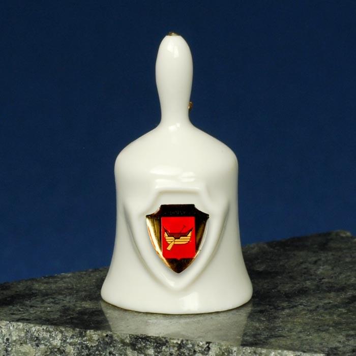 Ceramic Mini Hand Bell - LODZ Shield