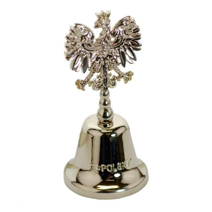 Metal Hand Bell - POLSKA White Eagle