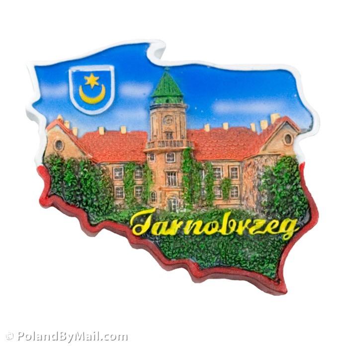Poland Map Magnet - Tarnobrzeg, Tarnowski Palace