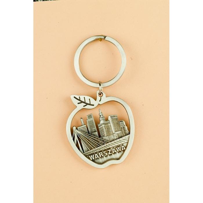 Metal Keychain - Apple Shape, Warsaw