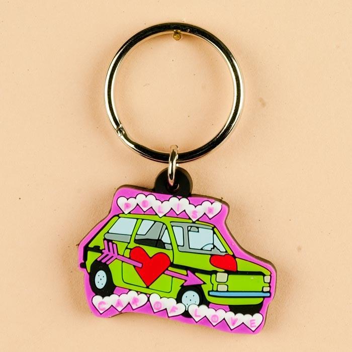 Flexible Keychain - Polish Car of Love